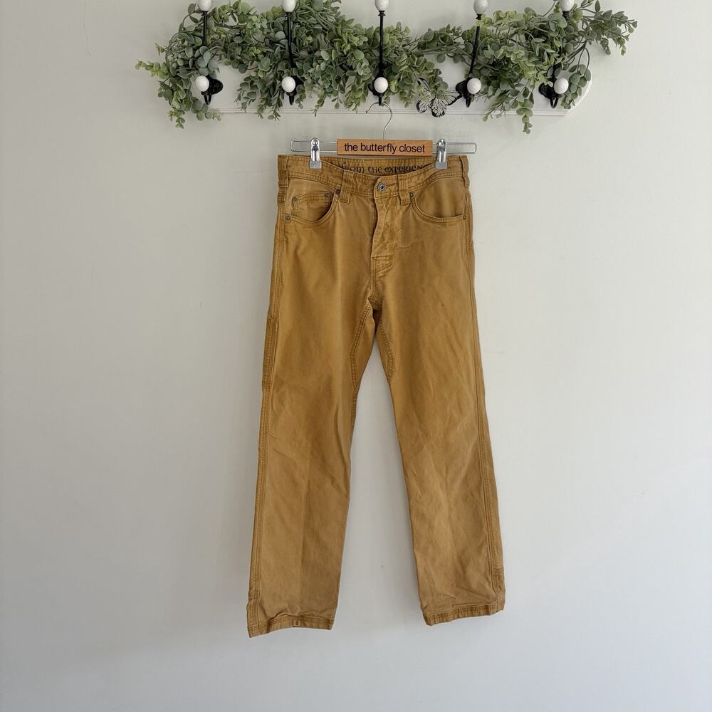 PrAna Men’s Brown Canvas Pants 30W X 30 L 3 6089 10 outdoor gorpcore ripstop
